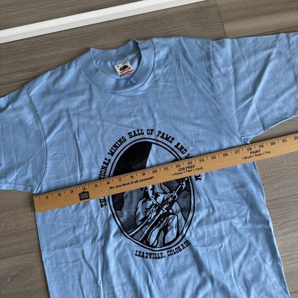 Vintage Coal Mining Shirt Mining Hall Of‎ Fame & Museum Colorado Single Stitch - Picture 6 of 9